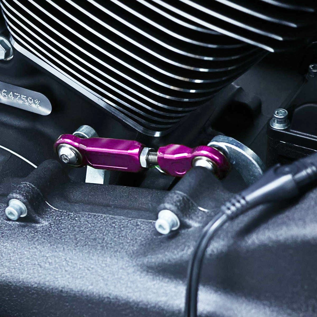 M8ソフテイル ミッドコントロール用 シフトリンケージ パープル OG（オリジナルガレージモト）