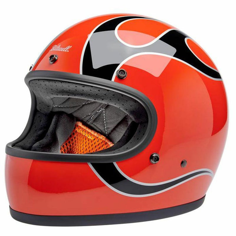 ビルトウェル GRINGO ECE規格R22.06 ヘルメット オレンジ/ブラックフレイム 