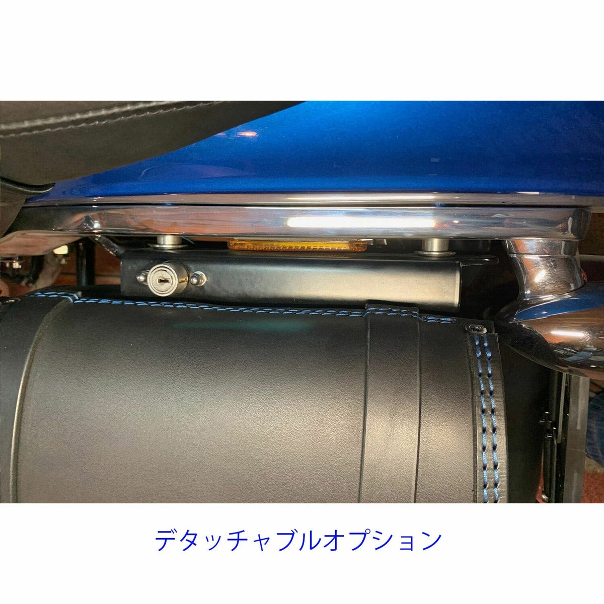 エンズクオイオ ミドルGYPSY レザーサドルバッグ (ブラック) M8ソフテイル8