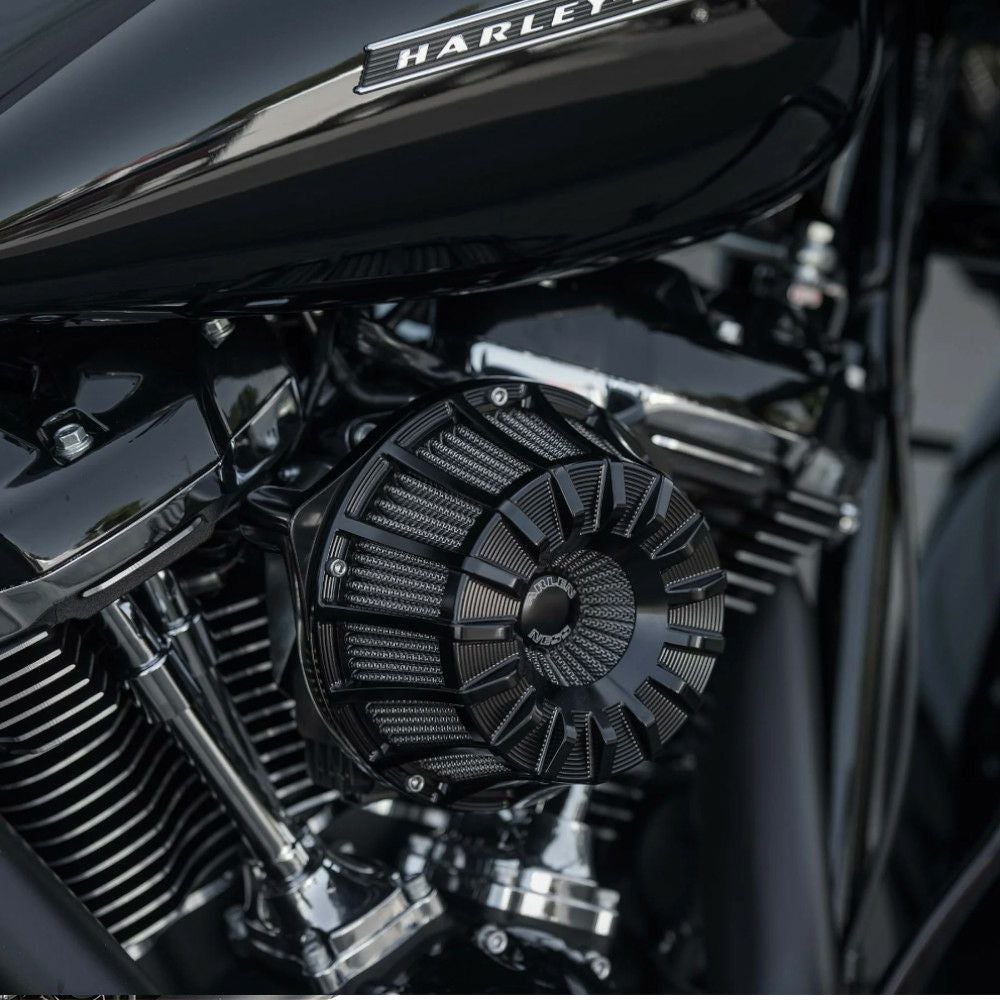 Arlen Ness 15-Spoke Inverted エアクリーナー ブラック RH975 ナイトスター