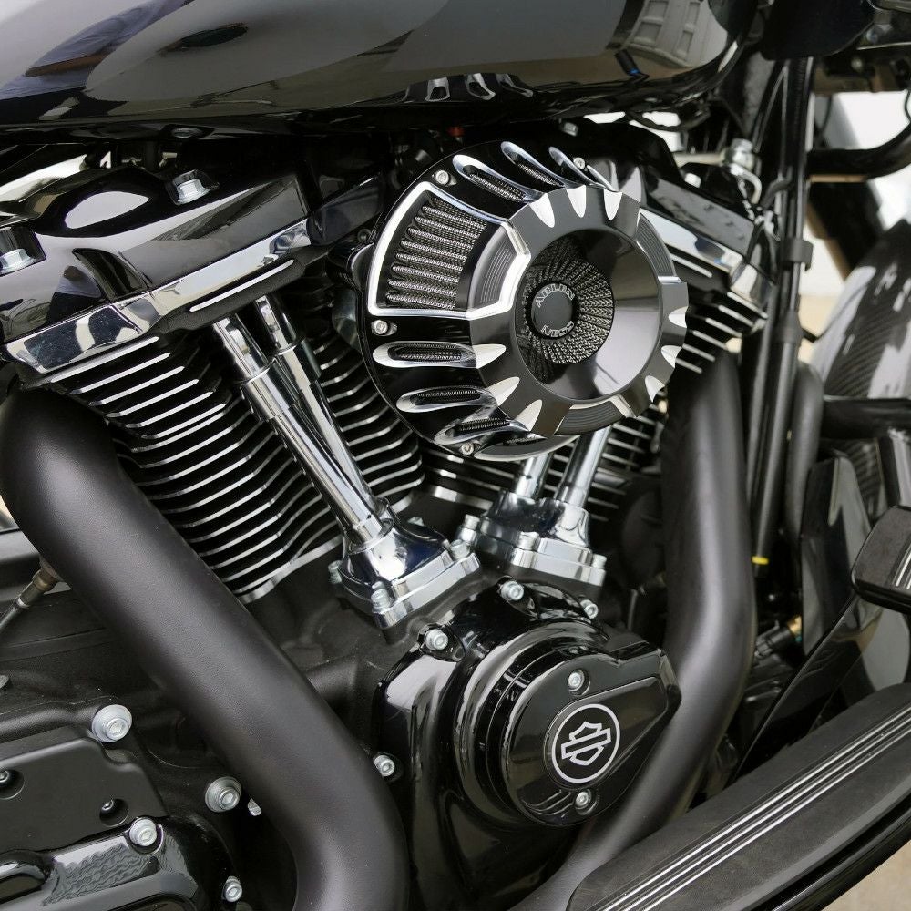 Arlen Ness Deep Cut Inverted エアクリーナー ブラック RH975 ナイトスター