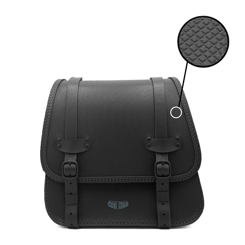 エンズクオイオ REV GLAM レザーサドルバッグ (型押しレザー)1