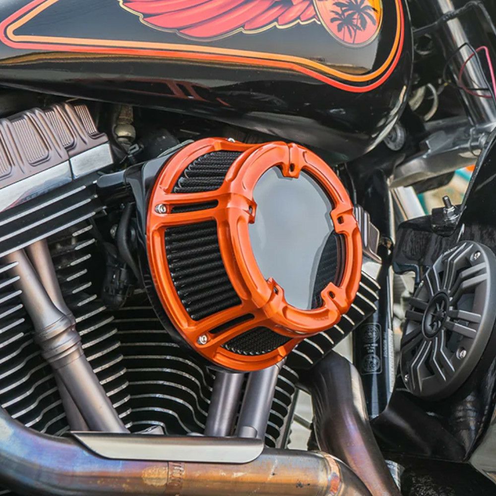 Arlen Ness Method Inverted エアクリーナー オレンジ RH975 ナイトスター