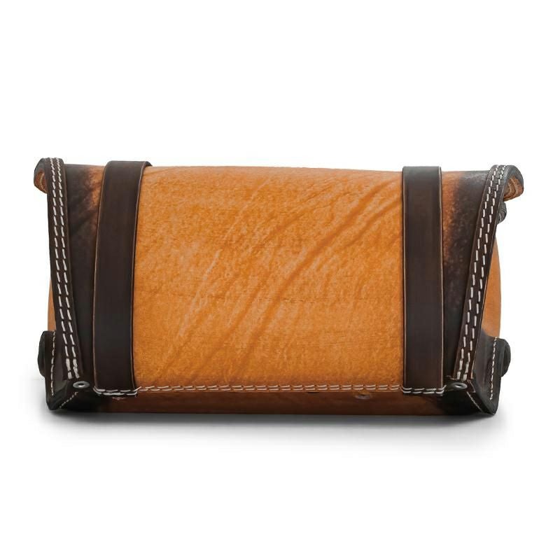 エンズクオイオ GLAM レザーサドルバッグ (ディストレスト・ツートーン)5