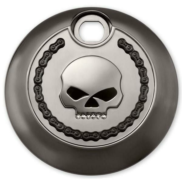 スカル＆チェーン・コレクション　フュエルタンクコンソールドア　スモーキクローム-01