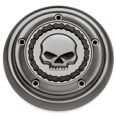 スカル＆チェーンコレクション・エアクリーナートリム　スモーキクローム　/ジュエルスカル-02