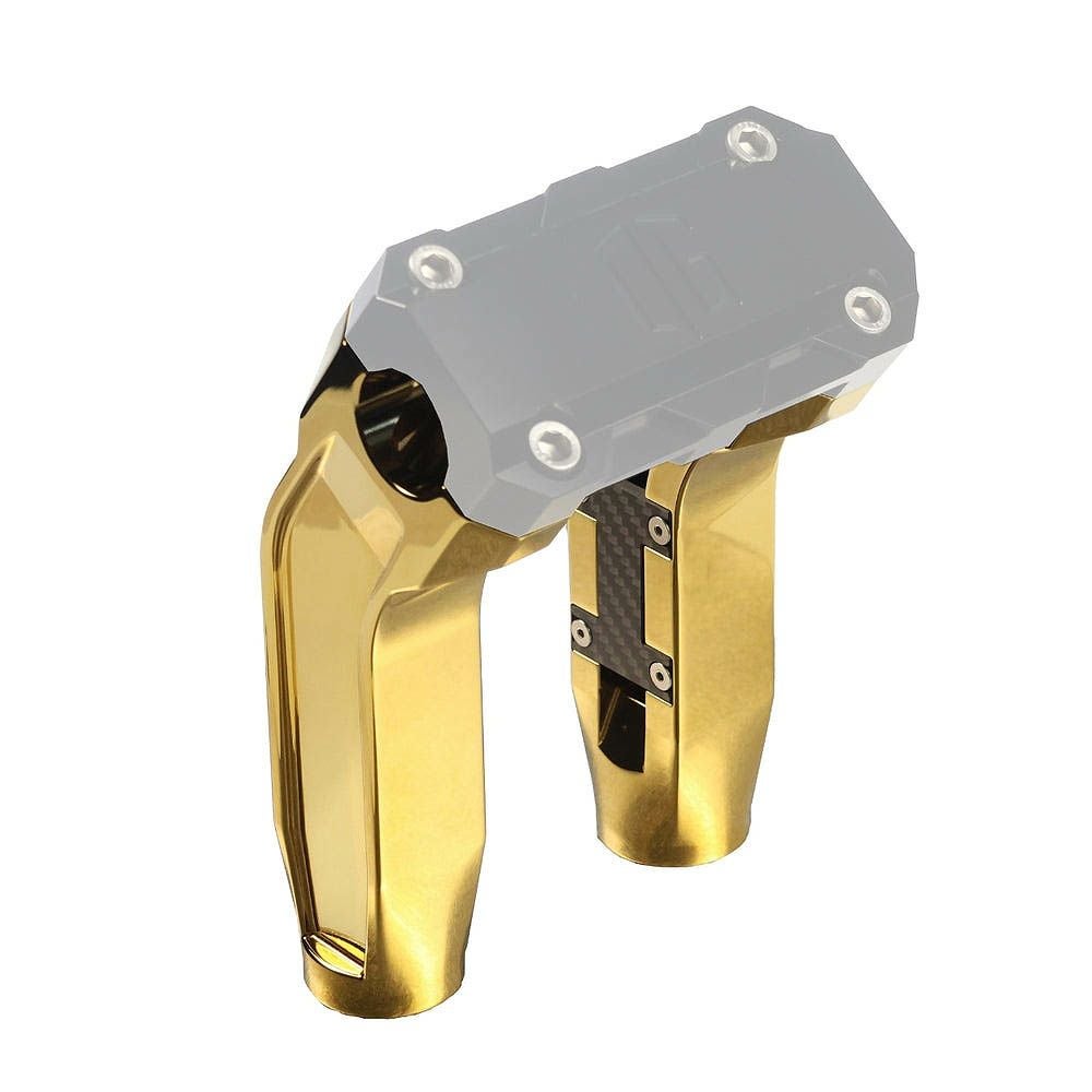 プルバックライザー 6.5インチ ゴールドメッキ OG（オリジナルガレージモト）