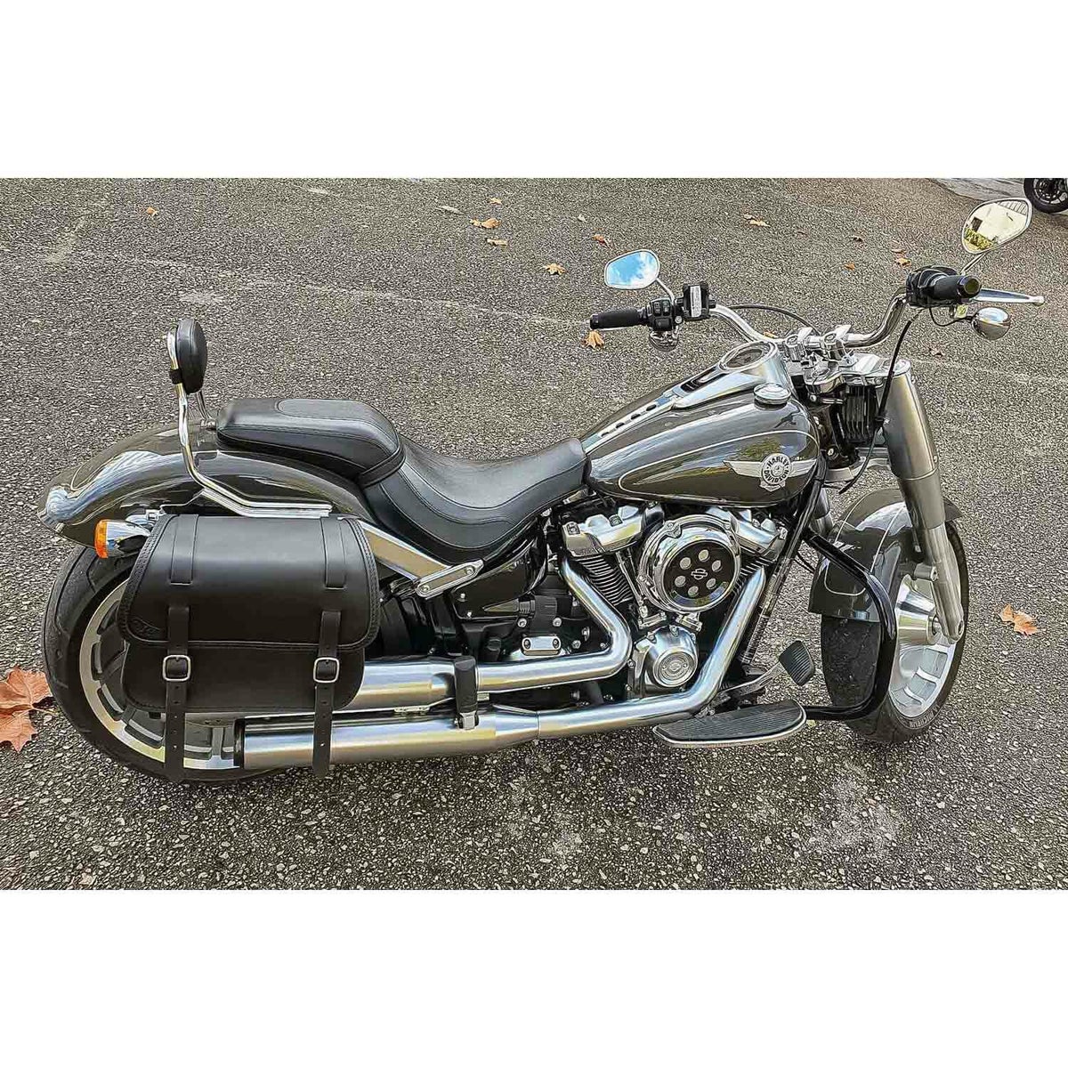 エンズクオイオ リトル GLAM レザーサドルバッグ (ディストレスト・ツートーン)6