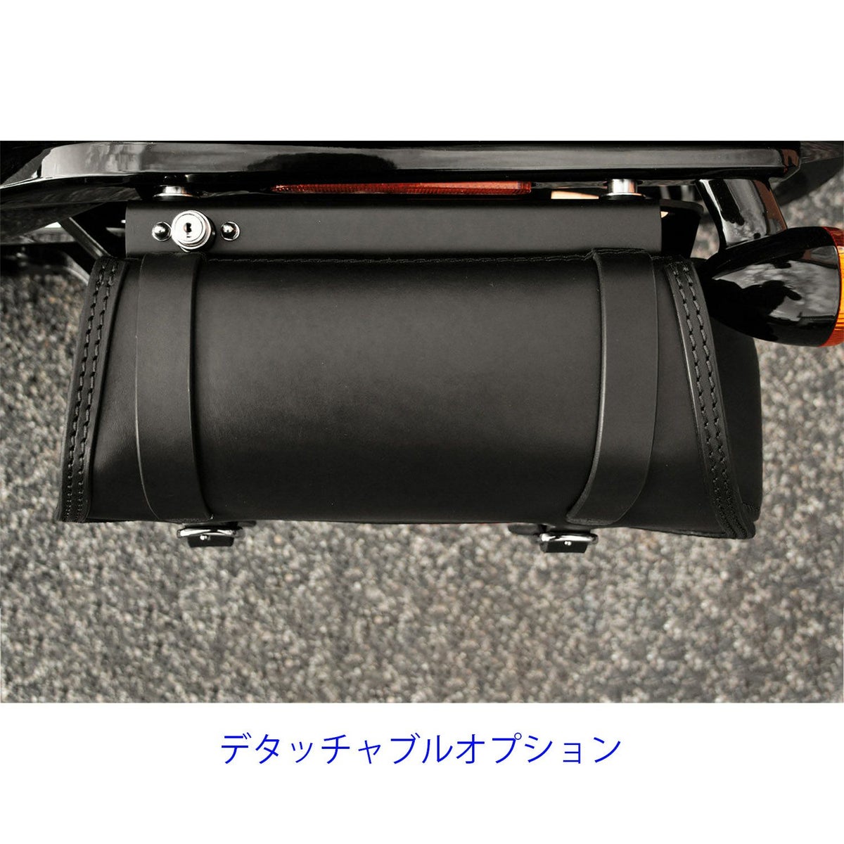 エンズクオイオ REV SOUL レザーサドルバッグ (型押しレザー)11