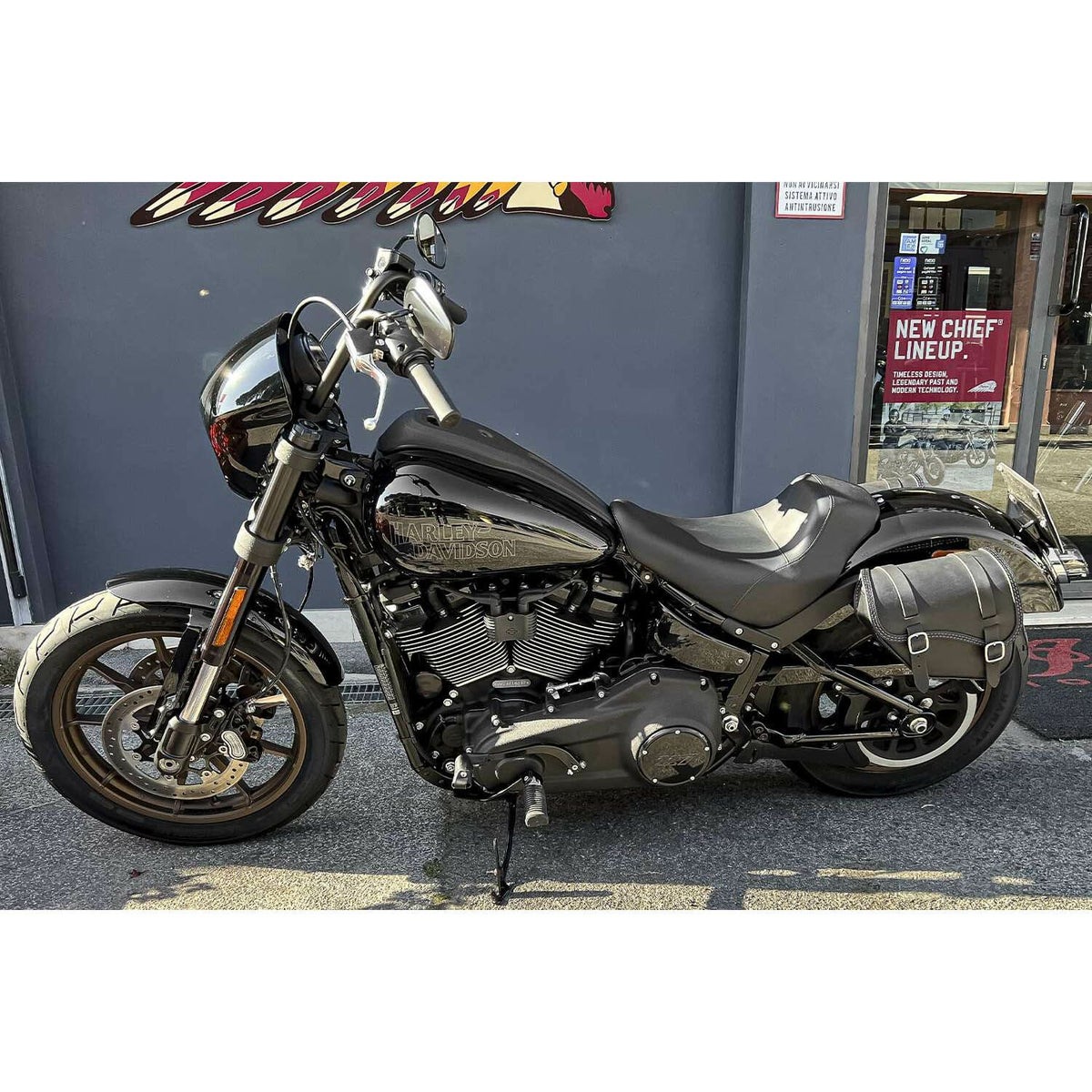 エンズクオイオ REV SOUL レザーサドルバッグ (型押しレザー)14