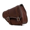 エンズクオイオ SOUL レザーサドルバッグ (ダークブラウン)