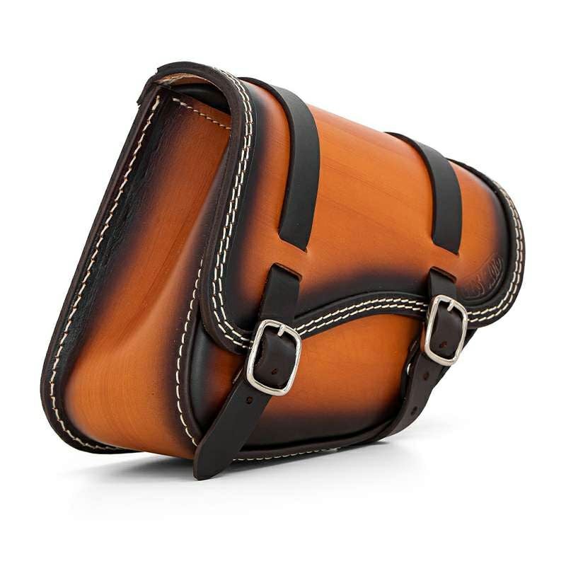 エンズクオイオ SOUL レザーサドルバッグ (ツートーン)