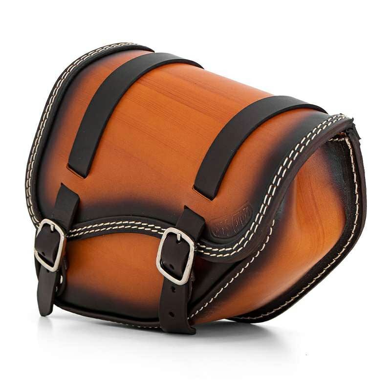 エンズクオイオ SOUL レザーサドルバッグ (ツートーン)3