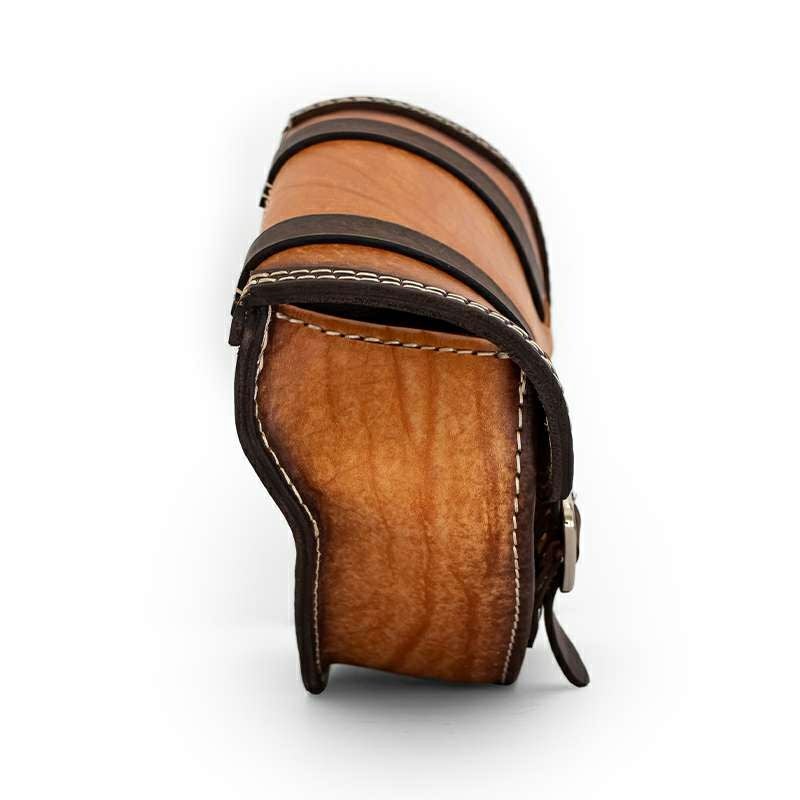 エンズクオイオ SOUL レザーサドルバッグ (ディストレスト・ツートーン)4