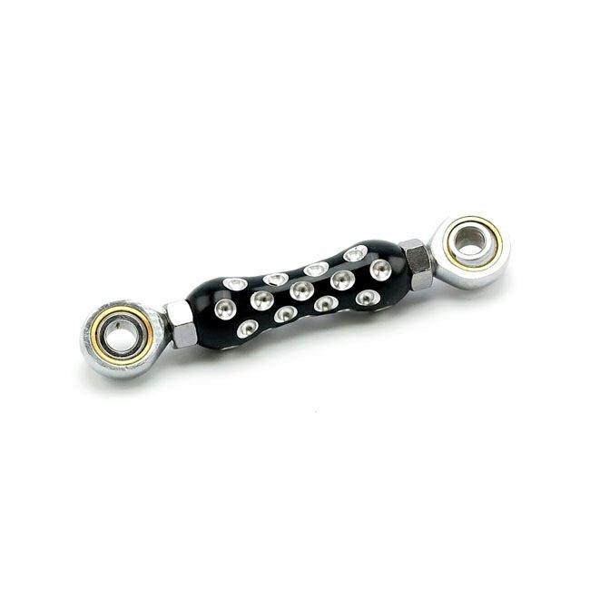 スポーツスター ドリルドデザイン シフターロッド(ブラック）MCS