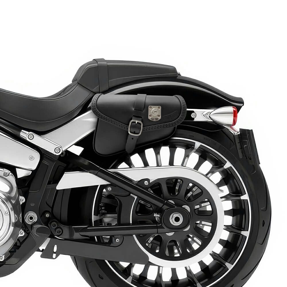 エンズクオイオ BEAT レザーサドルバッグ (ブラック)