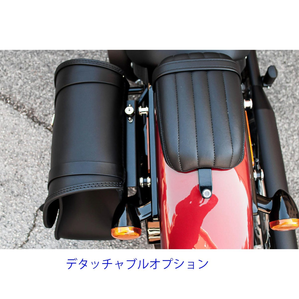 エンズクオイオ BEAT レザーサドルバッグ (型押しレザー)9