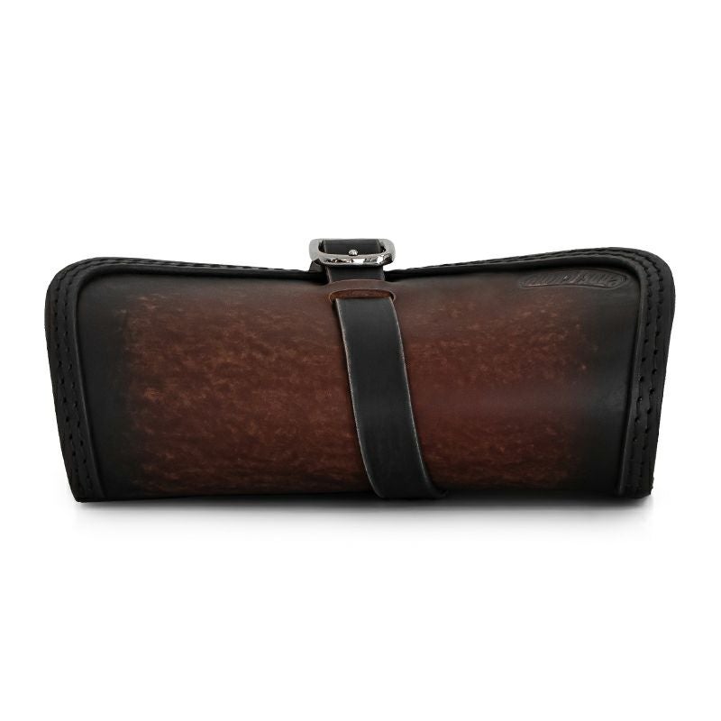 エンズクオイオ BEAT レザーサドルバッグ (ディストレスト・ツートーン・ダーク)4