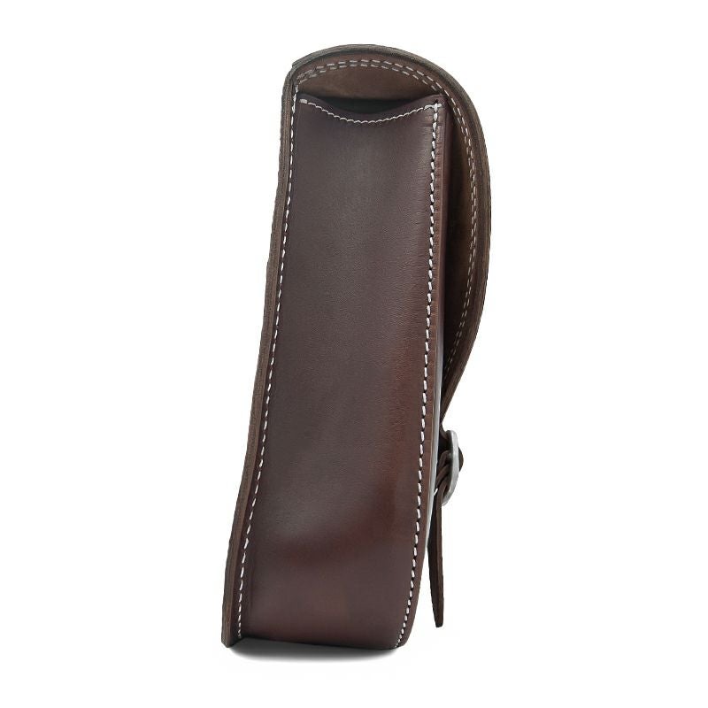 エンズクオイオ BOB レザー スイングアームバッグ (ダークブラウン)4