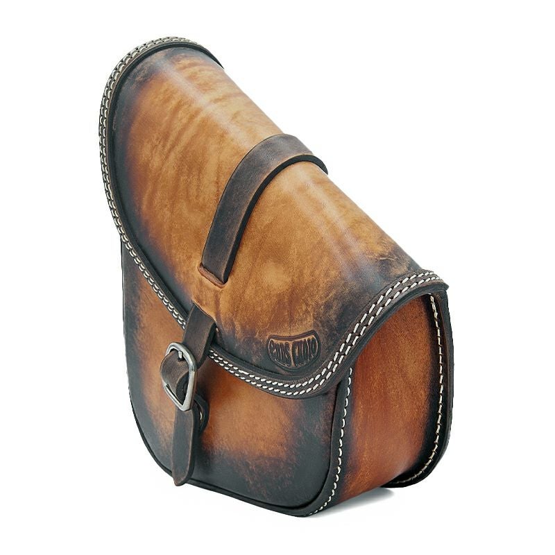 エンズクオイオ BOB レザー スイングアームバッグ (ディストレスト・ツートーン)