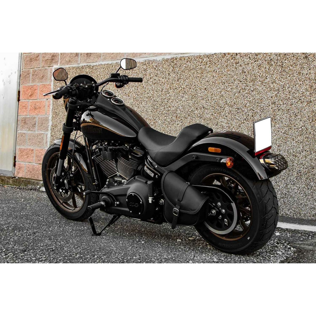 エンズクオイオ BOB レザー スイングアームバッグ (ディストレスト・ツートーン・ダーク)8