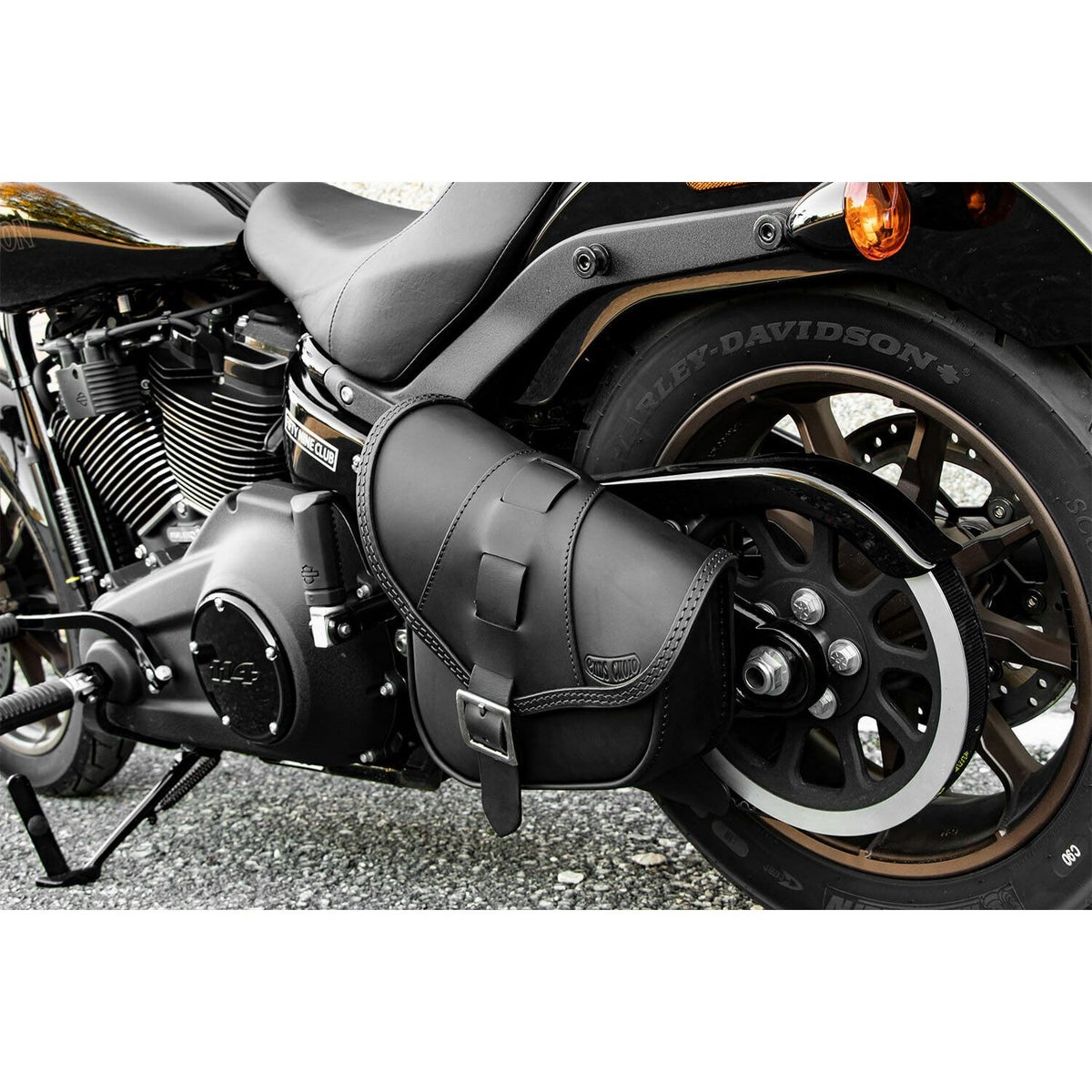 エンズクオイオ BOB Special レザー スイングアームバッグ (ブラック)10