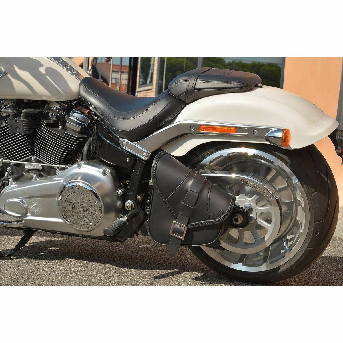 エンズクオイオ BOB Special レザー スイングアームバッグ (リンクルレザー)6