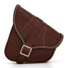 エンズクオイオ BOB Special レザー スイングアームバッグ (ダークブラウン)3