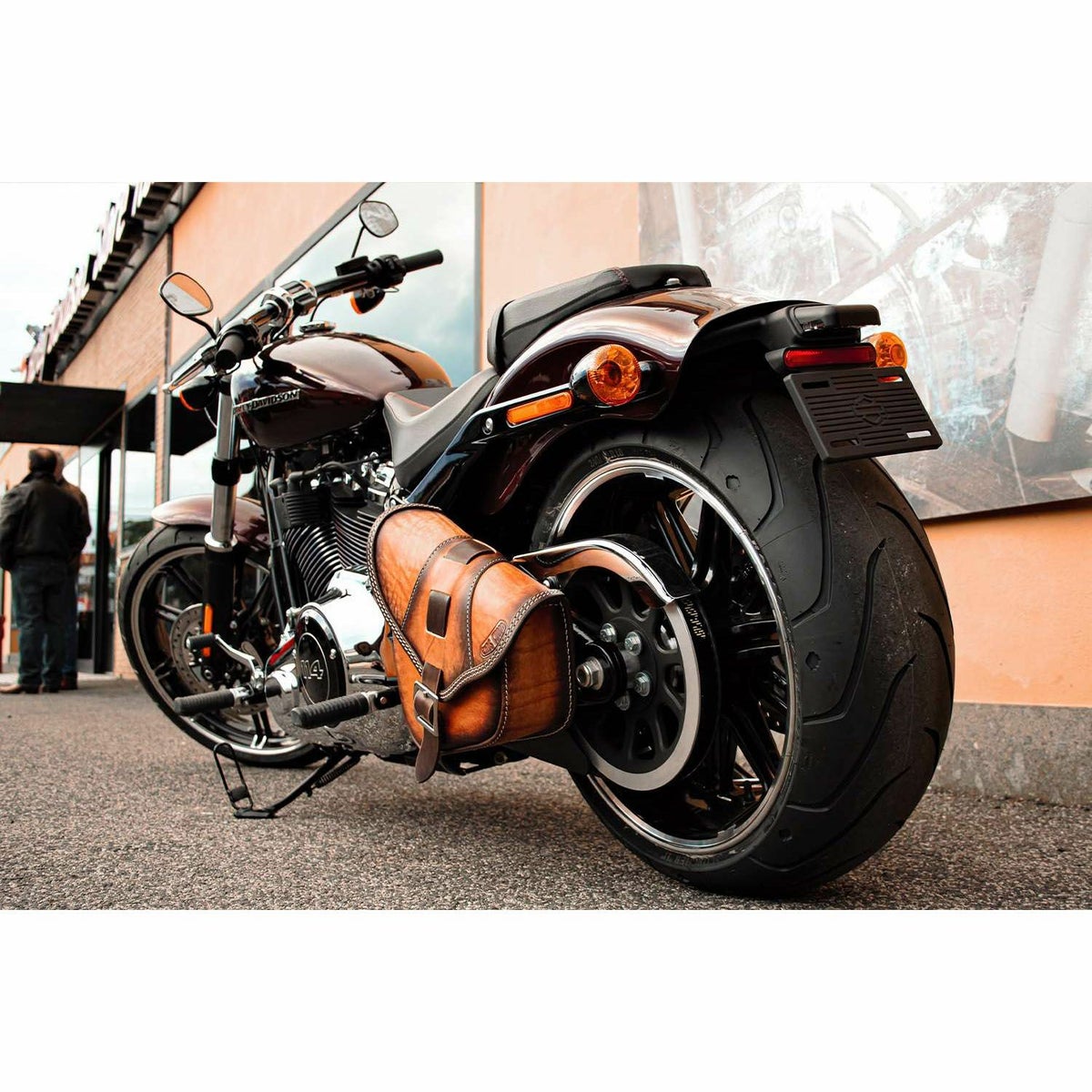 エンズクオイオ BOB Special レザー スイングアームバッグ (ツートーン)7