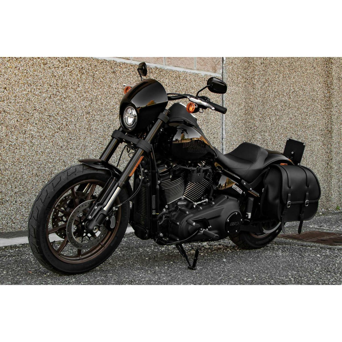  エンズクオイオ Country レザーサドルバッグ (ブラック)5