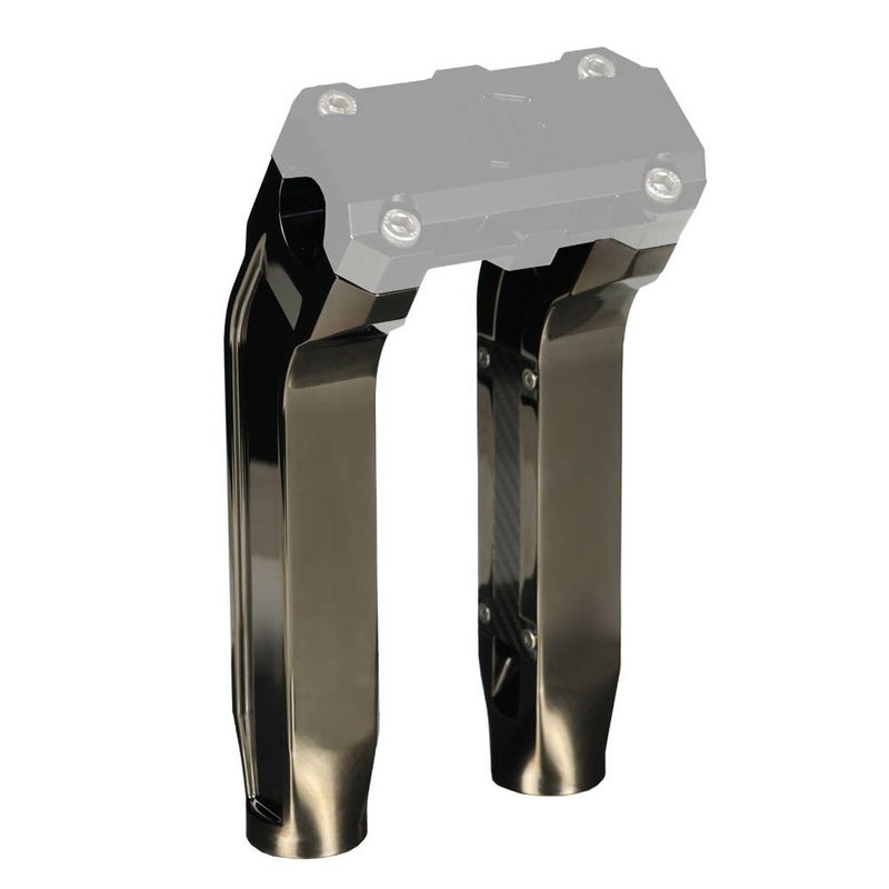 プルバックライザー 8.5インチ ブラッククローム OG（オリジナルガレージモト）