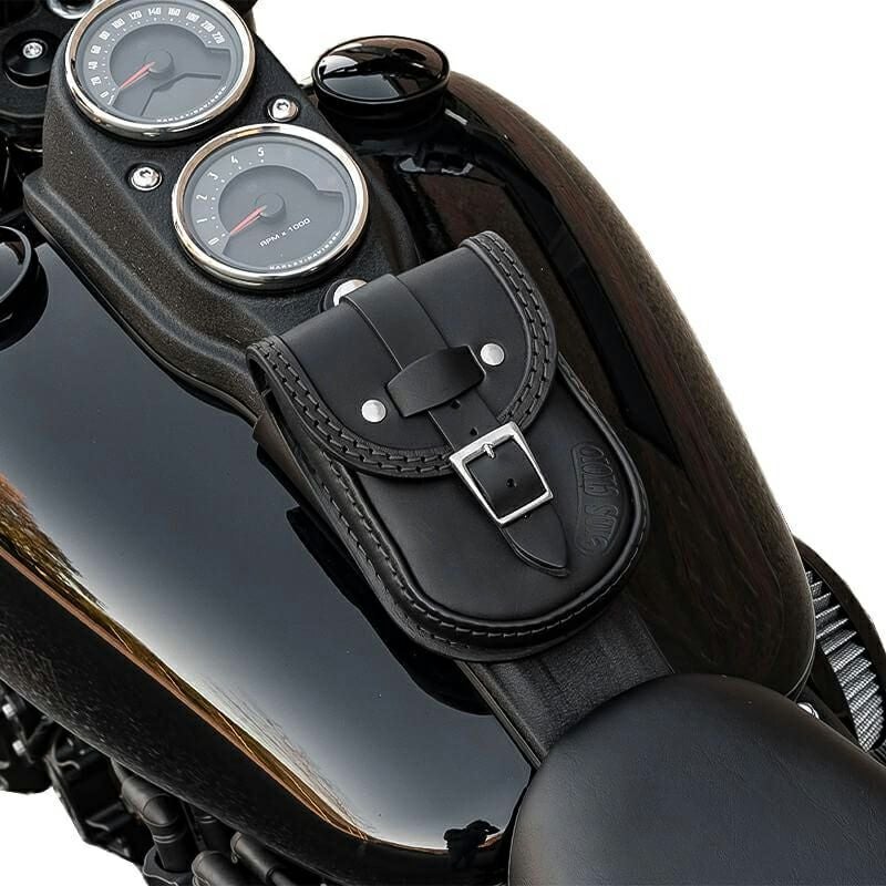 エンズクオイオ Smart レザー タンクバッグ (ブラック) M8