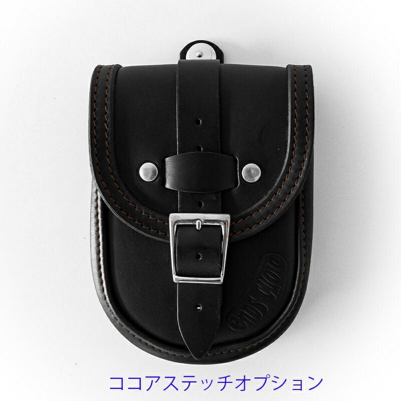  エンズクオイオ Smart レザー タンクバッグ (ブラック) M8 ローライダー/S14