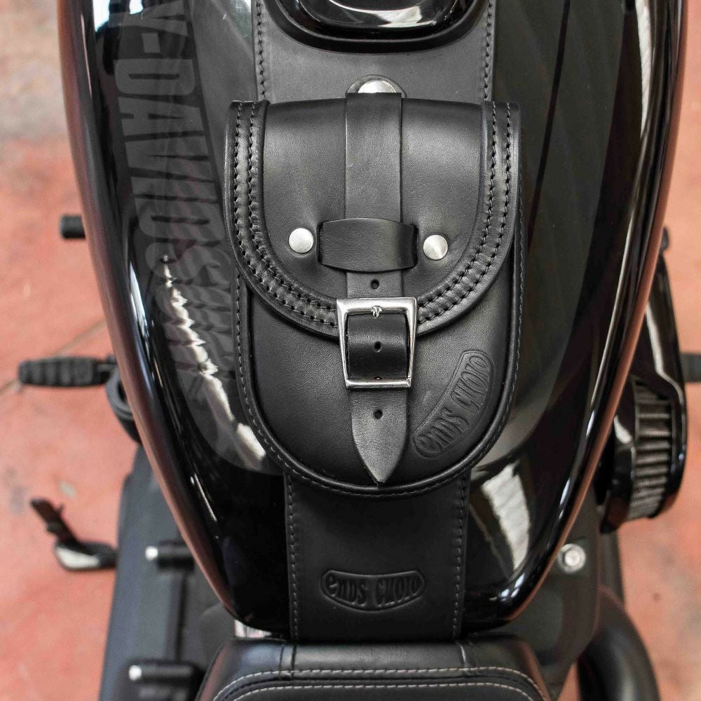 エンズクオイオ Smart レザー タンクバッグ (ブラック) M8 ファットボブ1