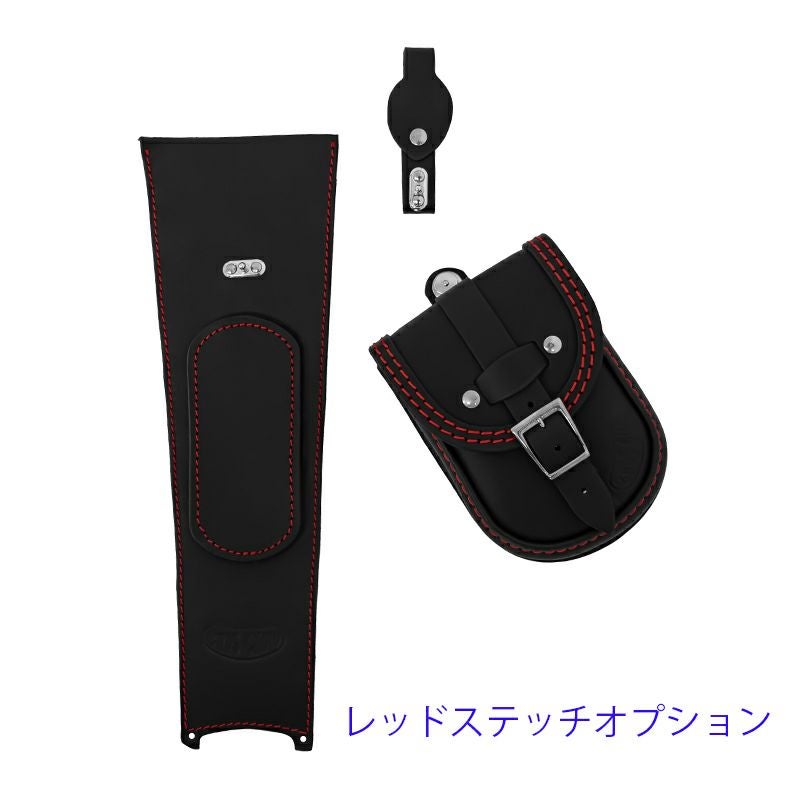 エンズクオイオ Smart レザー タンクバッグ (ブラック) M8 ファットボブ10