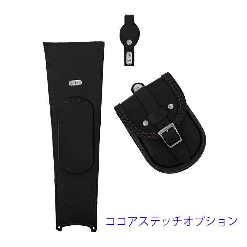 エンズクオイオ Smart レザー タンクバッグ (ブラック) M8 ファットボブ14
