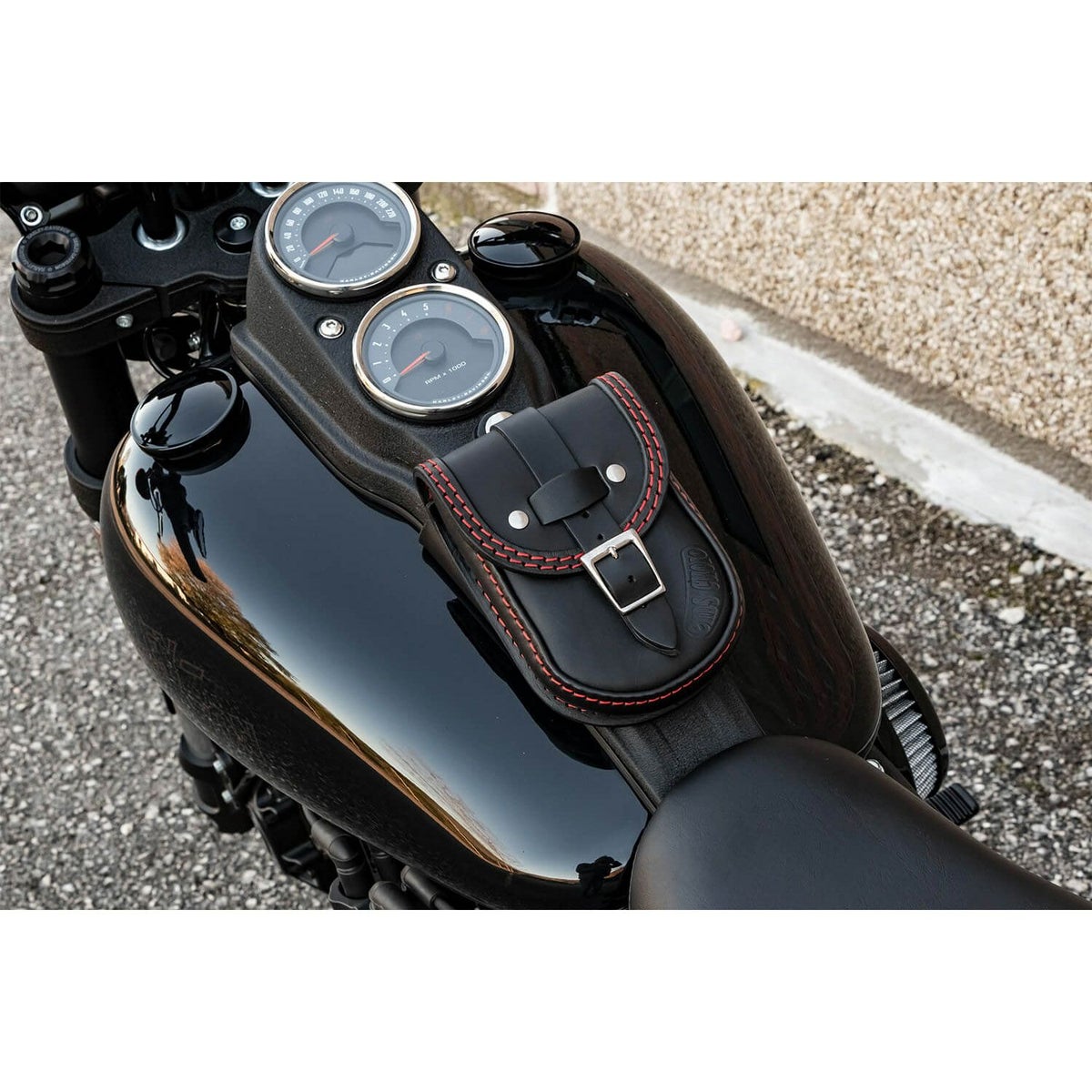 エンズクオイオ Smart レザー タンクバッグ (リンクルレザー) M8 ローライダー/S3