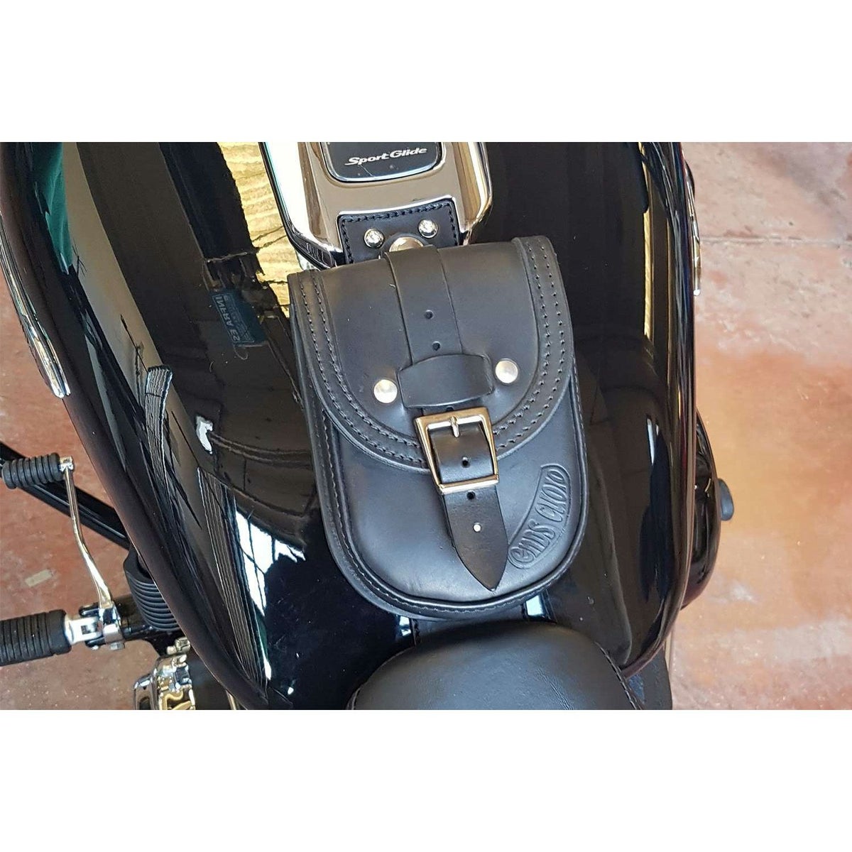 エンズクオイオ Smart レザー タンクバッグ (リンクルレザー) M8 スポーツグライド2