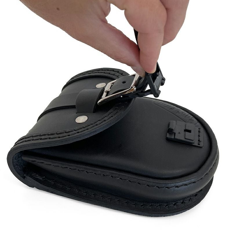  エンズクオイオ Smart レザー タンクバッグ (ツートーン) M8 ファットボーイ6