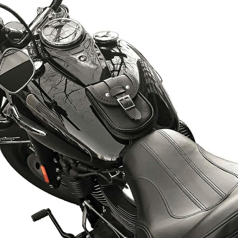  エンズクオイオ Smart レザー タンクバッグ (ツートーン) M8 ヘリテイジクラシック、デラックス、スリム2