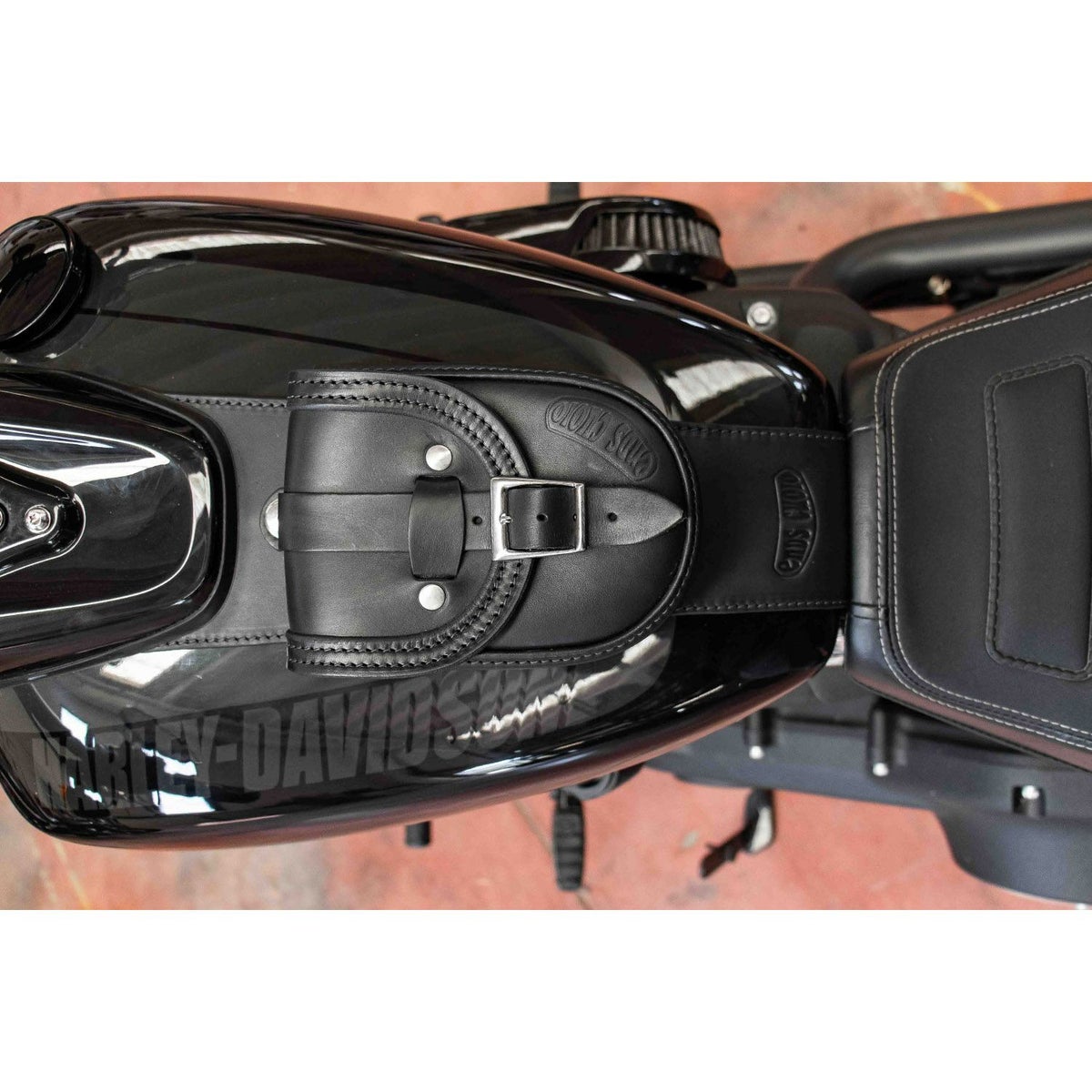 エンズクオイオ Smart レザー タンクバッグ (ツートーン) M8 ファットボブ4