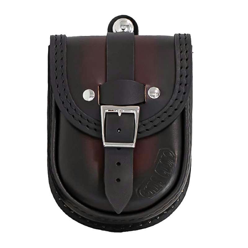 エンズクオイオ Smart レザー タンクバッグ (ツートーン・ダーク)