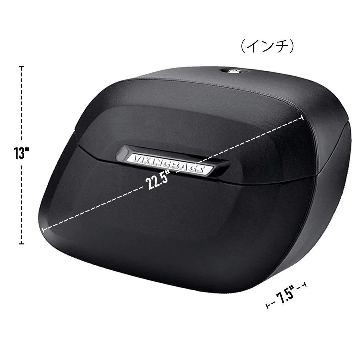 M8 ブレイクアウト Lamellar Raven エクストララージ・サドルバッグ 40L (レザーラップ)4