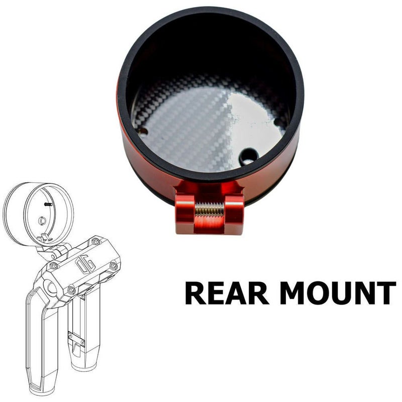 OGライザー用 シングル メーターゲージ リアマウント レッド OG（オリジナルガレージモト）