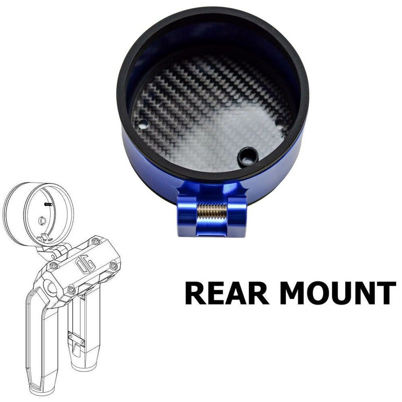 OGライザー用 シングル メーターゲージ リアマウント ブルー OG（オリジナルガレージモト）