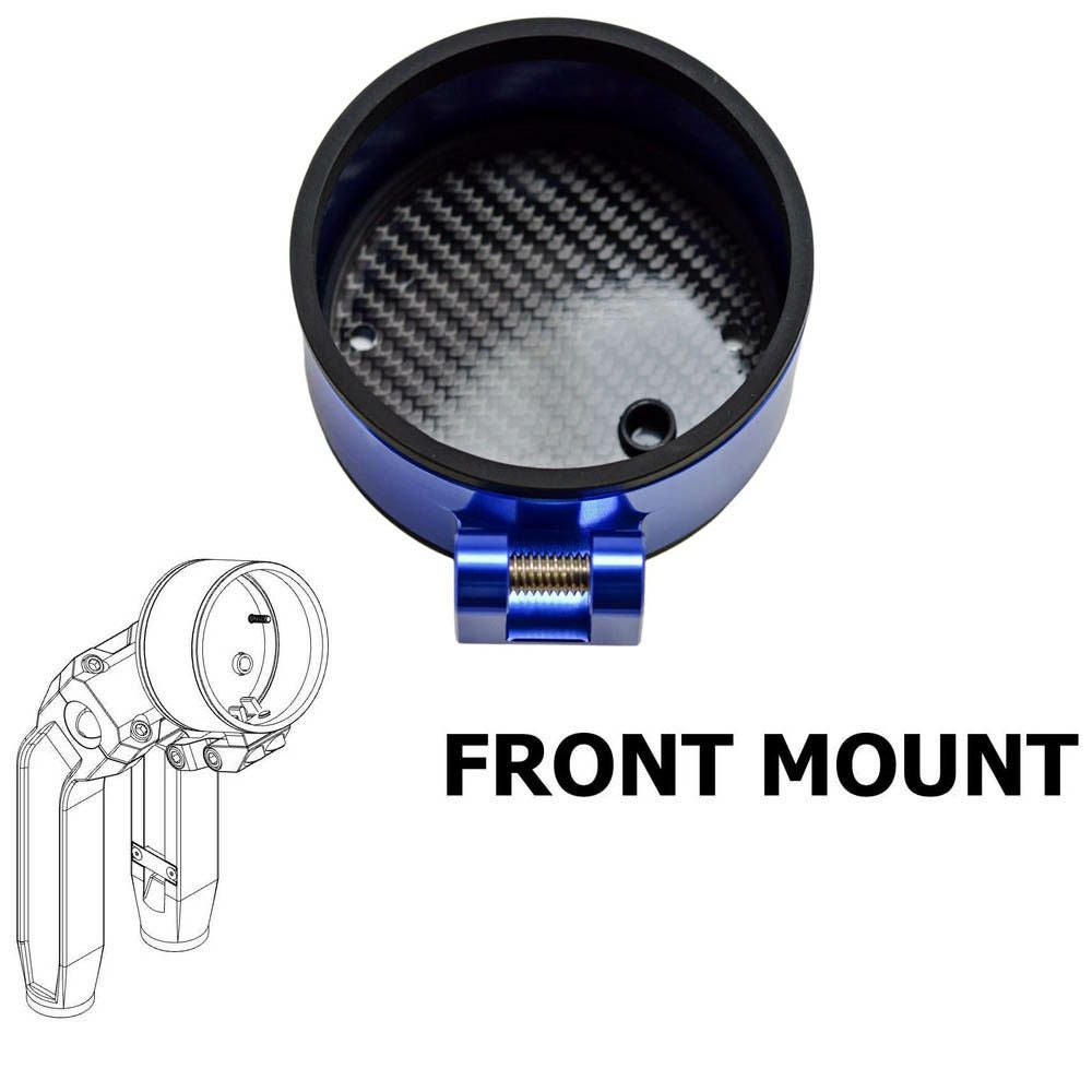 OGライザー用 シングル メーターゲージ フロントマウント ブルー OG（オリジナルガレージモト）