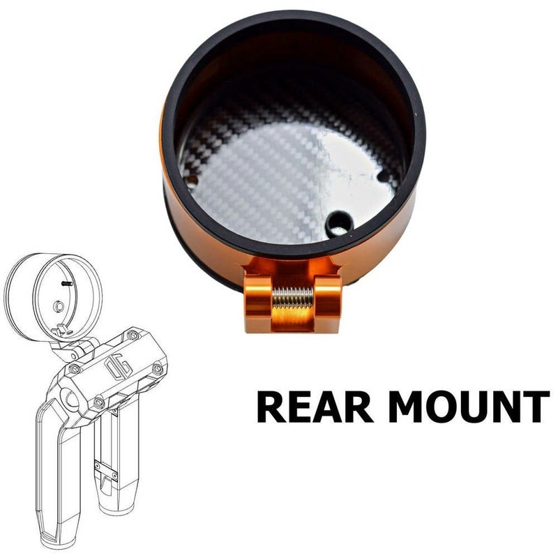 OGライザー用 シングル メーターゲージ リアマウント オレンジ OG（オリジナルガレージモト）