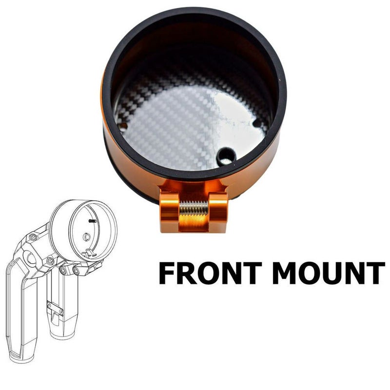 OGライザー用 シングル メーターゲージ フロントマウント オレンジ OG（オリジナルガレージモト）