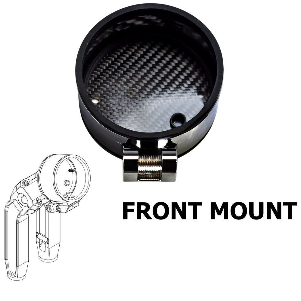 OGライザー用 シングル メーターゲージ フロントマウント ブラッククローム OG（オリジナルガレージモト）