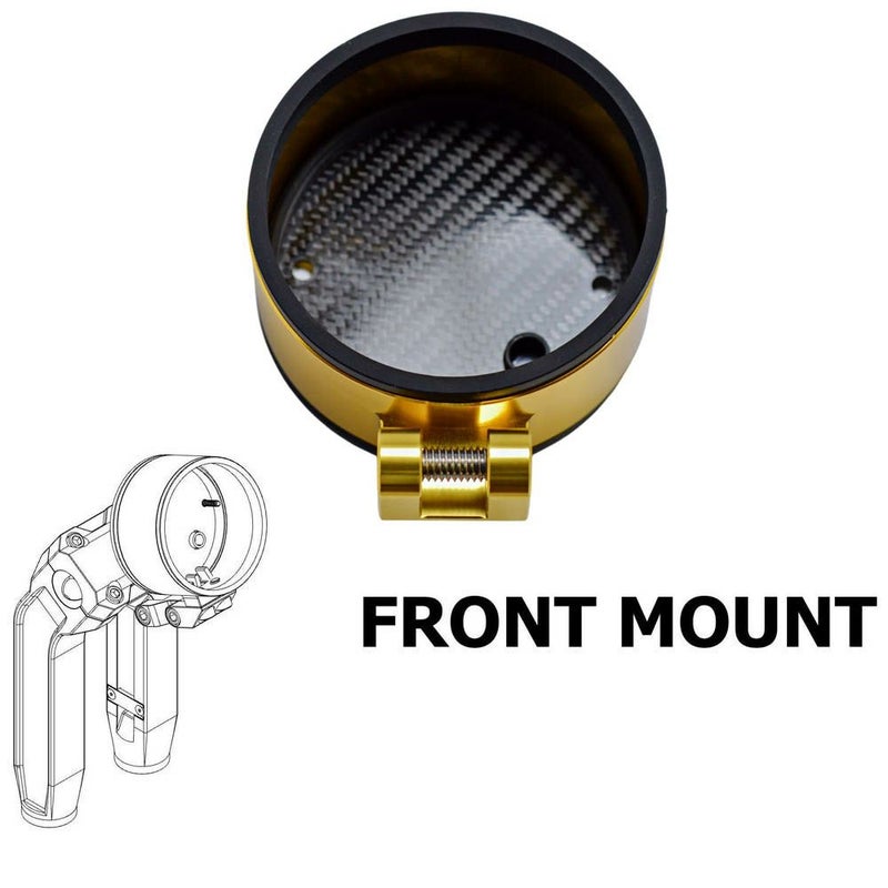 OGライザー用 シングル メーターゲージ フロントマウント ゴールドメッキ OG（オリジナルガレージモト）